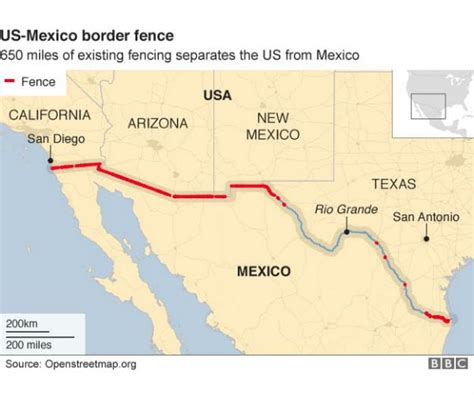 Trump Administration Mulls Wall On Mexicos Southern Border