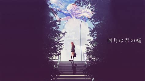 Wallpaper Illustration Anime Girls Shigatsu Wa Kimi No Uso