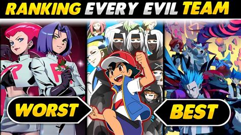 Ranking Every Pokemon Evil Team From Each Region Worst Best Tier