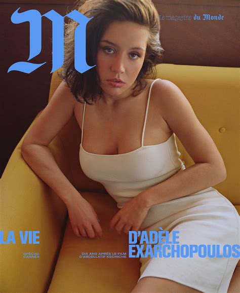 Adele Exarchopoulos M Le Magazine Du Monde Cover Adèle Exarchopoulos Photo