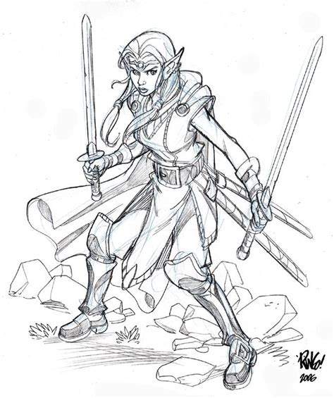 Elf Princess By Wieringo On Deviantart Warrior Drawing Elf Warrior