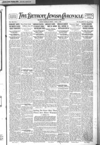 The Detroit Jewish News Digital Archives June 11 1926 Image 1