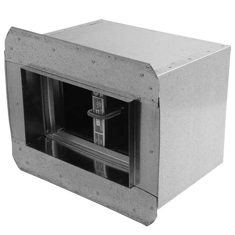 Top Mount Insulated Radiation Fire Damper Box With Flange With R4 R6