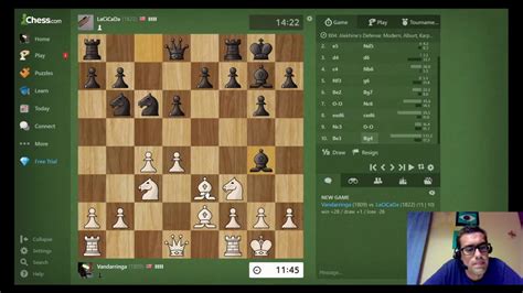 Rapid Chess Game 21 Alekhines Defense Youtube