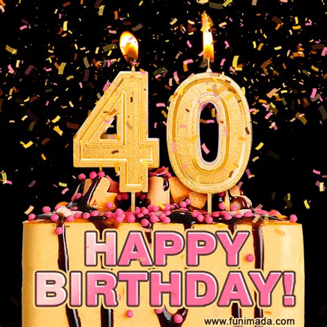 Happy 40th Birthday Animated S Download On Funimad