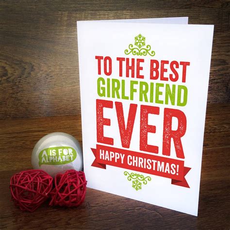Best Girlfriend Ever Christmas Card Christmas Card A Is For Alphabet