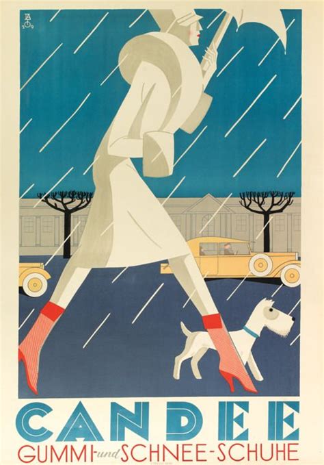Candee 1929 A Beautiful Art Deco Style Poster From The Weimar Period
