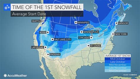 Via AccuWeather WeatherWhys: The first measurable snowfall of the