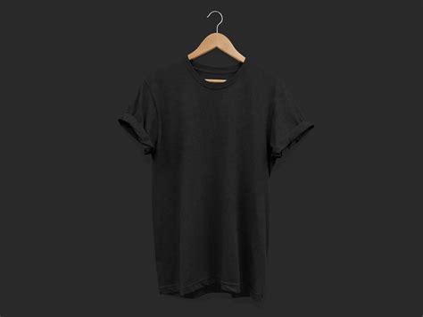 Black T Shirt Mockup Free Download