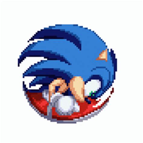 Sonic Sprite Png Sonic Mania Sonic Sprite Jump Transparent Png Kindpng