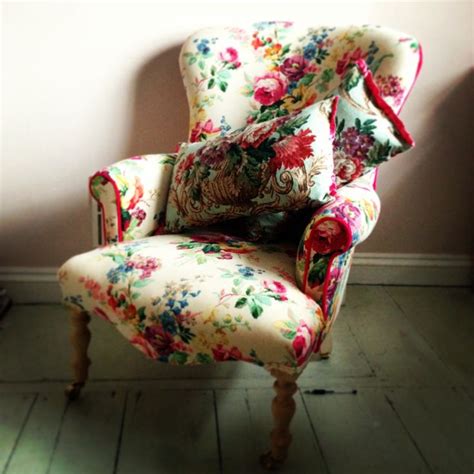 30 unique gift ideas for mom. Vintage Fabric Armchair | Sarah Moore HOME | Fabric ...