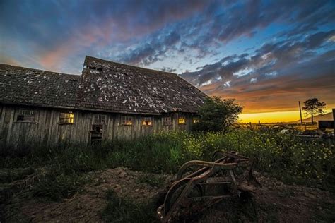 Skagit Valley Barn At Sunset North Western Images Photos By Andy Porter