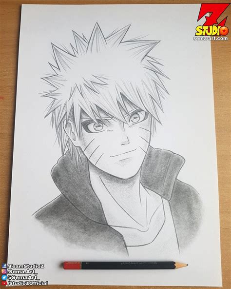 Naruto Pencil Drawing By Manuel Sama On Deviantart Dibujar Caricaturas