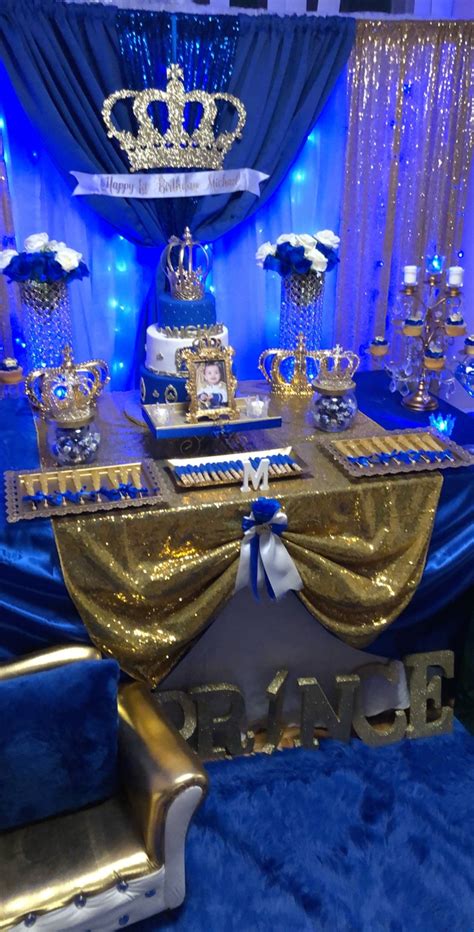 Prince Birthday Party Decorations By Me Royal Baby Shower Theme