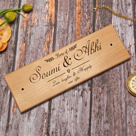 Personalized Engraved Name Plate Tsend Home And Living Ts