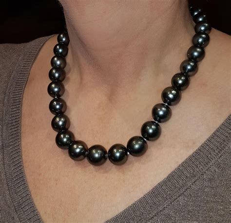 Natural Tahitian Pearl Necklace For Sale At 1stdibs