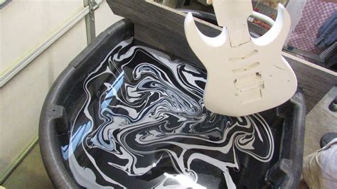 Magic Marble Swirl Paint Guitar Youtube