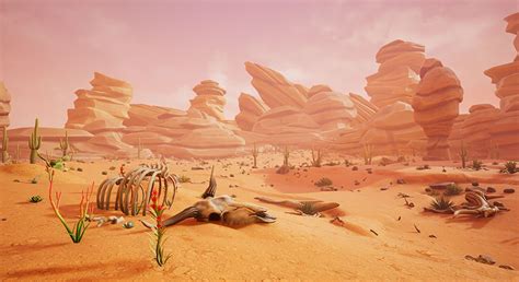 Stylized Desert Environment In Environments Ue Marketplace