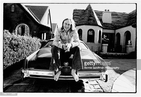 Troubadour Owner And Musician Doug Weston Sits Outside On The Trunk
