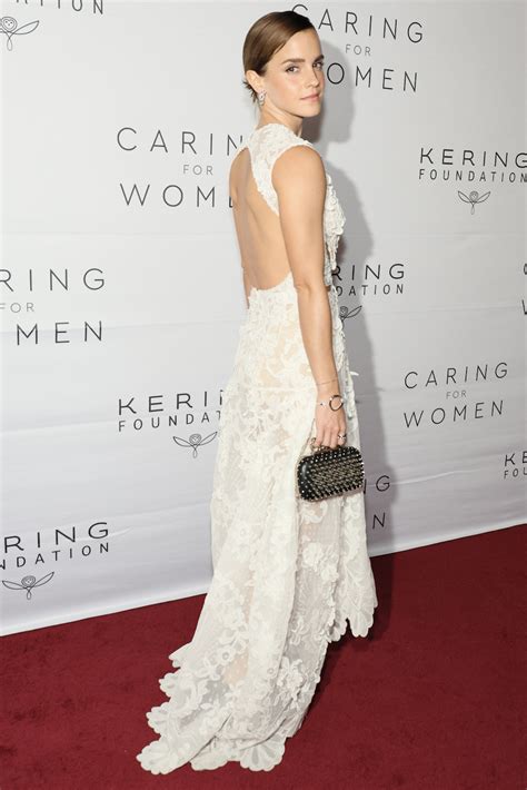 Harry Potter Fans Say Emma Watson Looks Gorgeous In A Sheer Lace Backless Dress