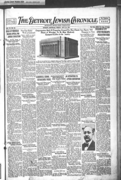 The Detroit Jewish News Digital Archives May 20 1921 Image 1