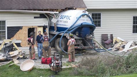 Septic Truck Crashes Into Springfield Home Of Honeymooners Arriving To