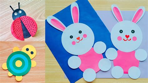 3 Easy Paper Crafts For Kids Paper Circle Crafts Diy Paper Toys