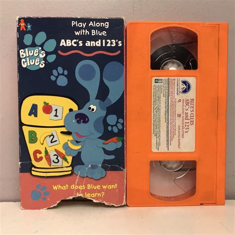 Nick Jr Blues Clues Abcs And 123s Vhs Grelly Usa