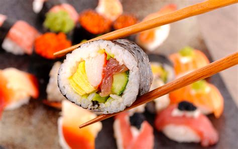 Download Wallpapers Maki 4k Macro Asian Food Sushi Fastfood Sushi