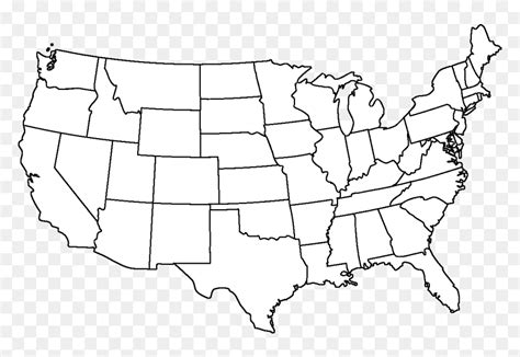 Usa Map Black And White Png Usa As Different Countries Transparent