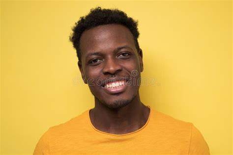 Smiling African Man Ooking At Camera Portrait Of Black Confident Man