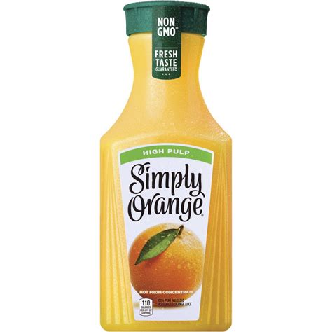 Simply Orange High Pulp Orange Juice 52 Fl Oz