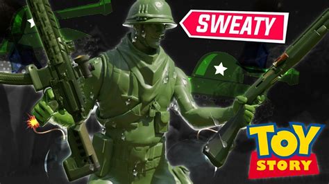 The Sweatiest Toy Story Soldier Fortnite Battle Royale Youtube
