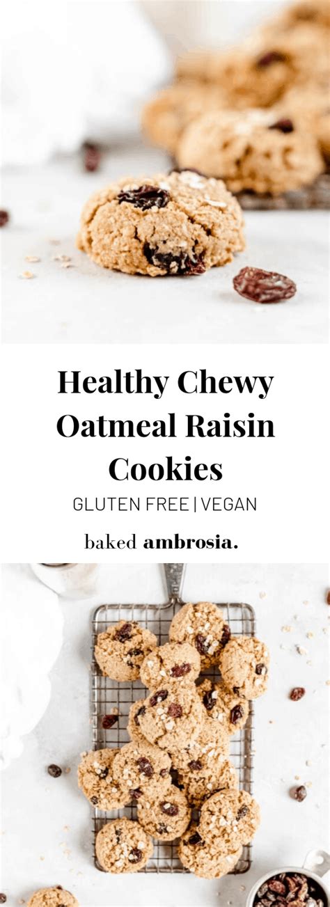 And having a perfectly chewy sugar cookie recipe at my fingertips to make when the sugar cookie craving hits without having to refrigerate dough, pull out the rolling pin, wash the nooks and crannies of cookie cutters…well, it feels amazing. Healthy Chewy Gluten Free Oatmeal Raisin Cookies (Refined ...