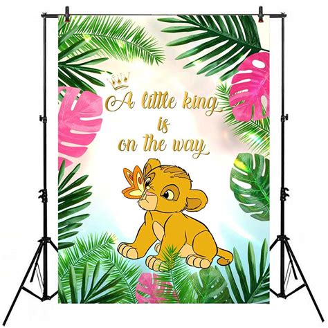 Buy Vv Backdrop Lion King Baby Shower Backdrop For Boy 7x5 A Little