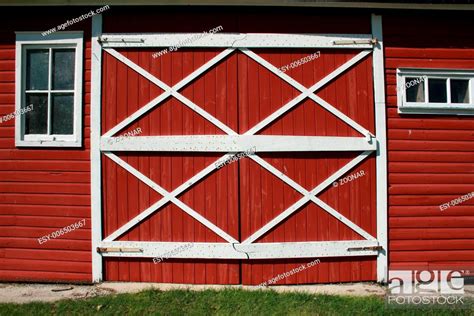 Red Barn Door Stock Photo Picture And Low Budget Royalty Free Image