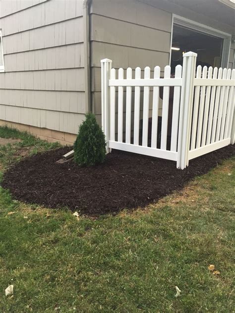 Maybe you would like to learn more about one of these? Hide garbage bin with white vinyl picket fence | Vinyl ...