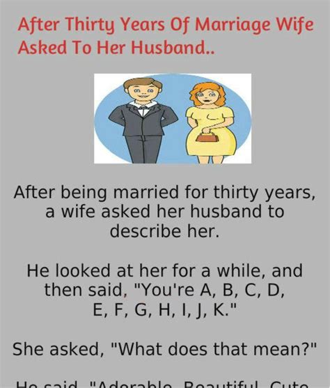 Wife Ask To Her Husband After Year Of Marriage Funny Long Jokes Funny Jokes Jokes