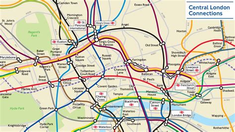 Official Map Geographical “london Connections” Map By Tflheres A Map