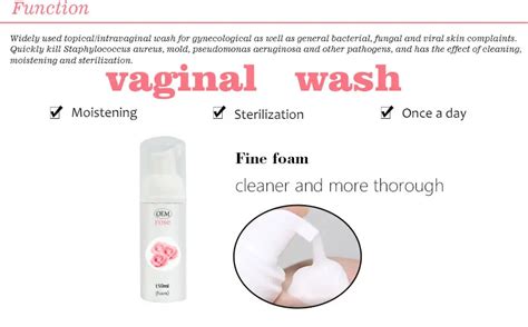 Female Personal Care Product Herbal Yoni Douche Washing Vaginal Foam Wash Customized Yoni Wash