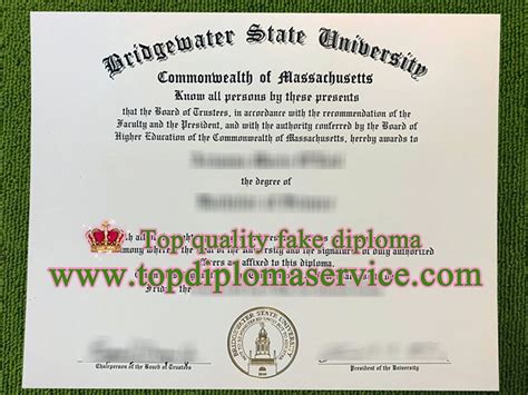 How To Create A Bridgewater State University Fake Diploma