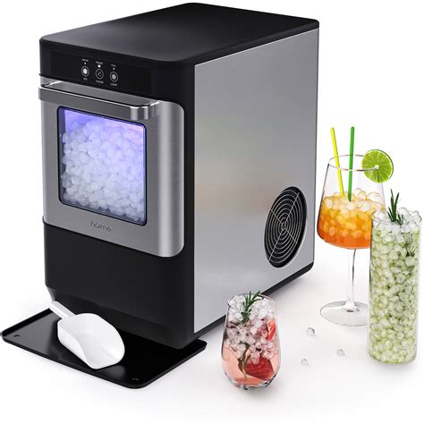 Homelabs Countertop Nugget Ice Maker Stainless Steel With Touch
