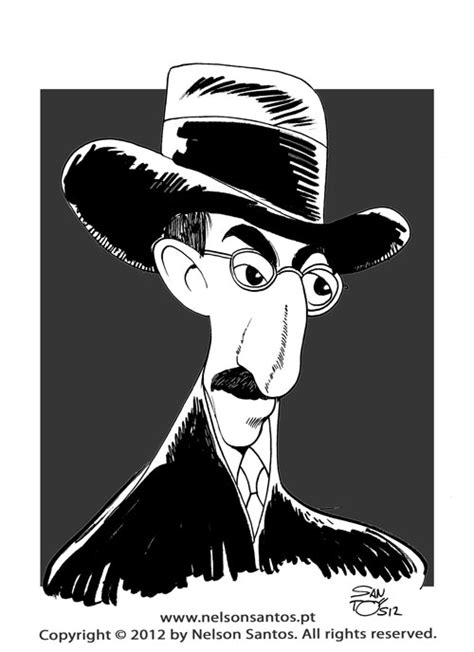 Fernando Pessoa Caricature Portrait By Nelsonsantos On Deviantart