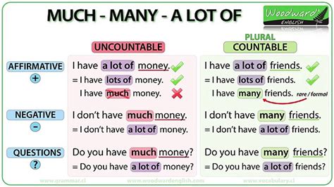 Much Vs Many Vs A Lot Of English Grammar Lesson Video Dailymotion