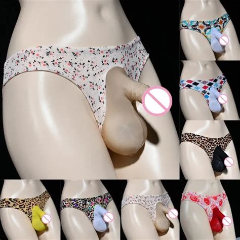 Mens Sexy Lingerie Sissy Pouch Panties Lace Boxer Briefs Gay Underwear