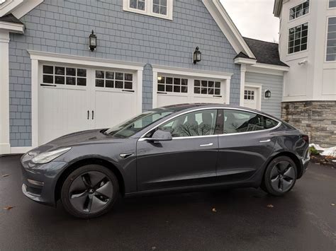 Tesla Model 3 Better Look At New Midnight Silver As More Production