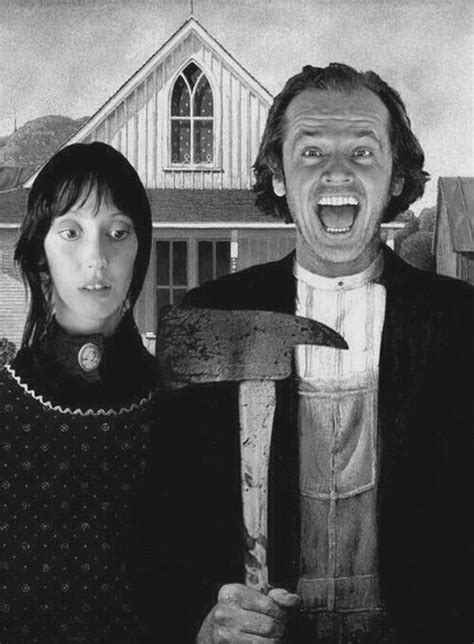 Scary Jack Nicholson And Shelley Duvall Portrait The Shining American