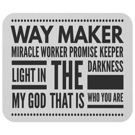 Way Maker Miracle Worker Promise Keeper My God Christian Men T