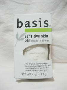 Designed for sensitive skin, this bar soap can also be used by those with oily skin. Basis Sensitive Skin Bar Soap 4 oz Dermatologist ...
