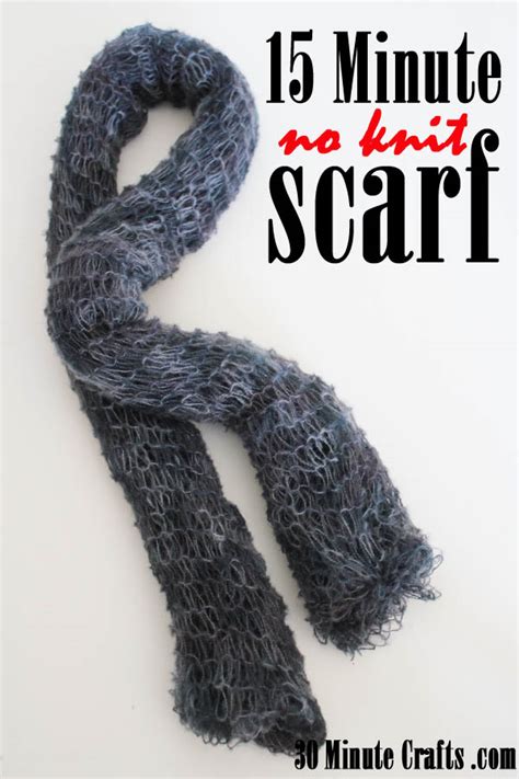 15 Minute No Knit Scarf 30 Minute Crafts